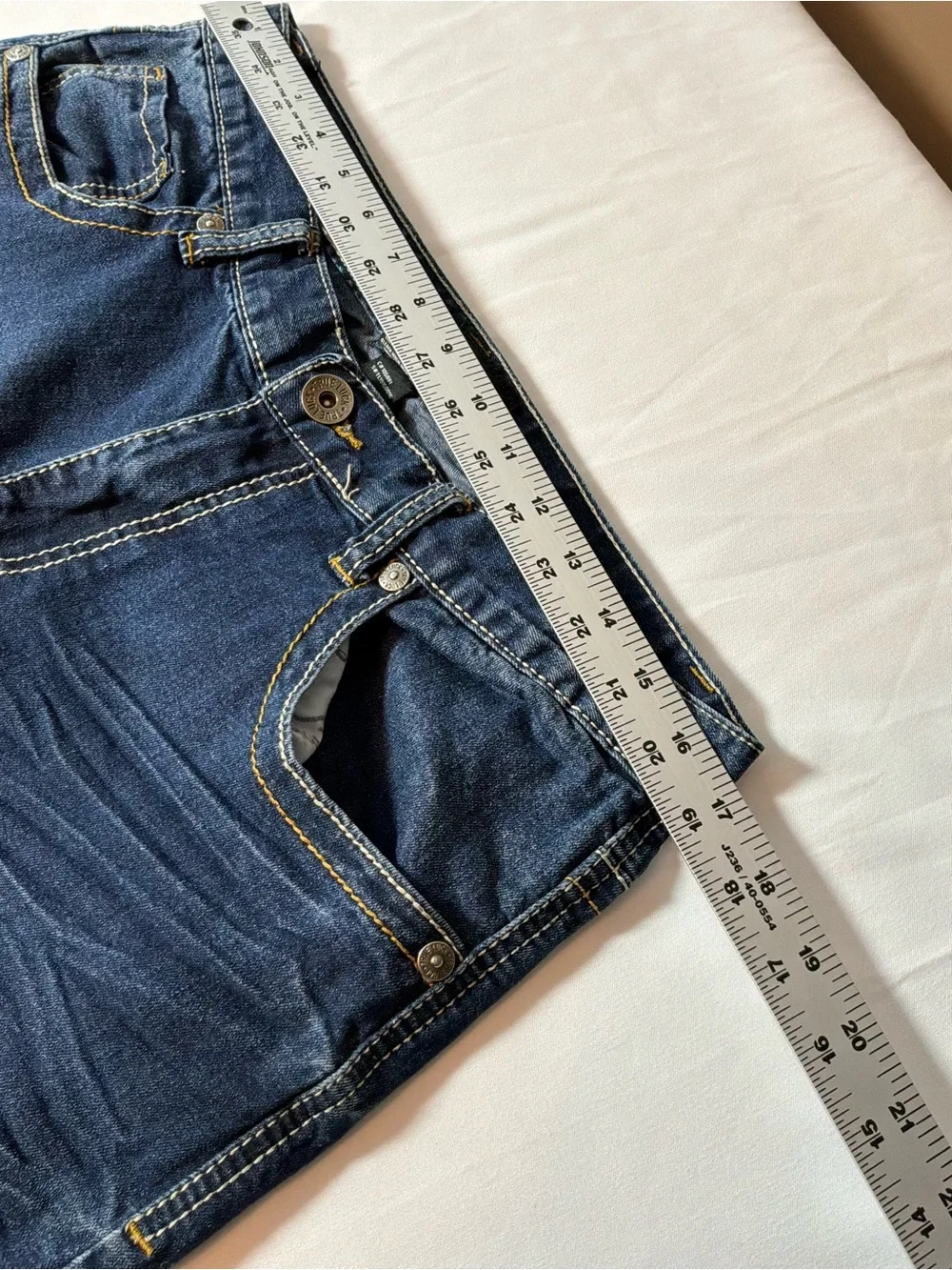 True Religion Men's Dark Blue Straight Leg Jeans